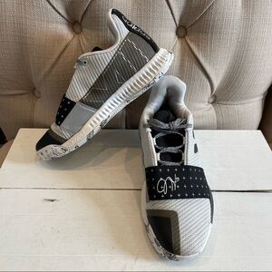 Adidas James Harden Basketball Shoes Gray Black White Mens Size 6.5